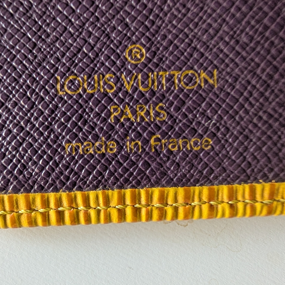 Louis Vuitton Yellow Epi Leather Kisslock Wallet - Picture 11 of 14